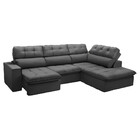 Sofá 3 Lugares Com Chaise 243cm Direito Arezzo Ferguile