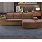 Sofá 3 Lugares Com Chaise Clássico