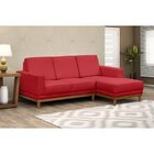 Sofá 3 Lugares Com Chaise Cronus  Vermelho