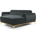 Sofá 3 Lugares Com Chaise Direito Para Sala Molino 245 Cm D02