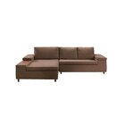 Sofá 3 Lugares Com Chaise E Entrada Usb Clássico Invertido