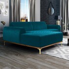 Sofá 3 Lugares Com Chaise Esquerdo Para Sala Molino 230 Cm D0