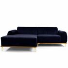 Sofá 3 Lugares Com Chaise Esquerdo Para Sala Molino 230 Cm D0