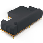 Sofá 3 Lugares Com Chaise Esquerdo Sala De Estar Molino 230cm