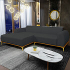 Sofá 3 Lugares Com Chaise Esquerdo Sala De Estar Molino 245cm