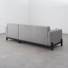 Sofá 3 Lugares Com Chaise Lado Esquerdo 212cm Em Linho Tiê Ca