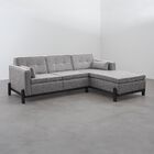 Sofá 3 Lugares Com Chaise Lado Esquerdo 212cm Em Linho Tiê Ca