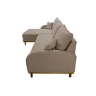 Sofá 3 Lugares Com Chaise Lado Esquerdo 250cm Em Veludo Mercú