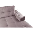 Sofá 3 Lugares Com Chaise Suede Aveludado Império Estofados M
