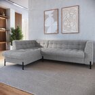 Sofá 3 Lugares Com Chaise Terminal Cod. 1998 Zênite Yescasa C