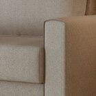 Sofá 3 Lugares Com Pés Metálicos 180cm Paradiso Bege