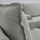 Sofá 3 Lugares Com Pés Metálicos 180cm Paradiso Cinza