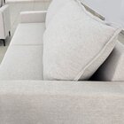 Sofá 3 Lugares Com Pés Metálicos 180cm Paradiso Cinza