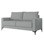 Sofá 3 Lugares Com Pés Metálicos 220cm Paradiso Cinza