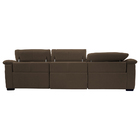 Sofá 3 Lugares Concepción Reclinável Elétrico Couro Caramelo