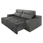 Sofá 3 Lugares Connect Plus Retrátil E Reclinável Suede Amass