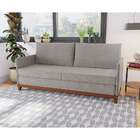 Sofá 3 Lugares Cosmo Linho Cinza Mesclado