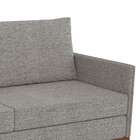 Sofá 3 Lugares Cosmo Linho Cinza Mesclado