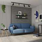 Sofá 3 Lugares Cravina Linho Azul