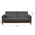 Sofá 3 Lugares Cronus  Cinza