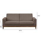 Sofá 3 Lugares Cronus  Marrom