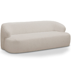 Sofá 3 Lugares Curvo Orgânico Para Sala Living 180cm Barolo L