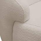 Sofá 3 Lugares Curvo Orgânico Para Sala Living 180cm Barolo L