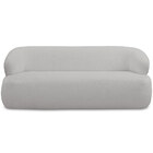 Sofá 3 Lugares Curvo Orgânico Para Sala Living 180cm Barolo L