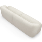 Sofá 3 Lugares Curvo Orgânico Para Sala Living 220cm Barolo L