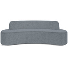 Sofá 3 Lugares Curvo Sala De Estar Living Cancún D02 Bouclê C