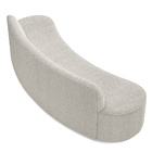 Sofá 3 Lugares Curvo Sala De Estar Living Cancún D02 Bouclê C