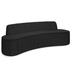 Sofá 3 Lugares Curvo Sala De Estar Living Cancún D02 Bouclê P