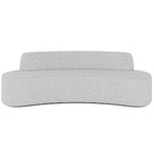 Sofá 3 Lugares Curvo Sala De Estar Living Cancún D02 Linho Ci