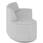 Sofá 3 Lugares Curvo Sala De Estar Living Cancún D02 Linho Ci