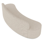 Sofá 3 Lugares Curvo Sala De Estar Living Cancún D02 Linho Cr