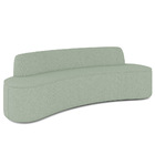 Sofá 3 Lugares Curvo Sala De Estar Living Cancún D02 Linho Ve