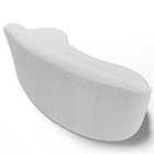 Sofá 3 Lugares Curvo Sala De Estar Living Firenze Direito D02