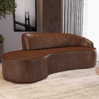 Sofá 3 Lugares Curvo Sala De Estar Living Firenze Direito D02