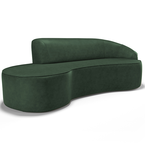 Sofá 3 Lugares Curvo Sala De Estar Living Firenze Direito D02