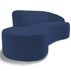 Sofá 3 Lugares Curvo Sala De Estar Living Firenze Direito D02