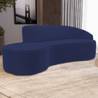 Sofá 3 Lugares Curvo Sala De Estar Living Firenze Direito D02