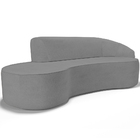 Sofá 3 Lugares Curvo Sala De Estar Living Firenze Direito D02