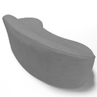 Sofá 3 Lugares Curvo Sala De Estar Living Firenze Direito D02