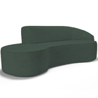 Sofá 3 Lugares Curvo Sala De Estar Living Firenze Direito D02