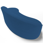 Sofá 3 Lugares Curvo Sala De Estar Living Firenze Direito D02