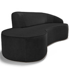 Sofá 3 Lugares Curvo Sala De Estar Living Firenze Direito D02