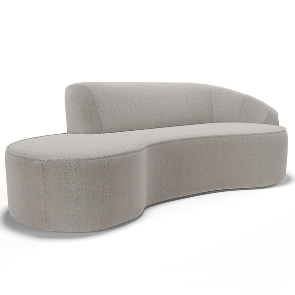 Sofá 3 Lugares Curvo Sala De Estar Living Firenze Direito D02