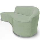 Sofá 3 Lugares Curvo Sala De Estar Living Firenze Direito D02