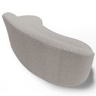 Sofá 3 Lugares Curvo Sala De Estar Living Firenze Direito D02