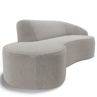 Sofá 3 Lugares Curvo Sala De Estar Living Firenze Direito D02